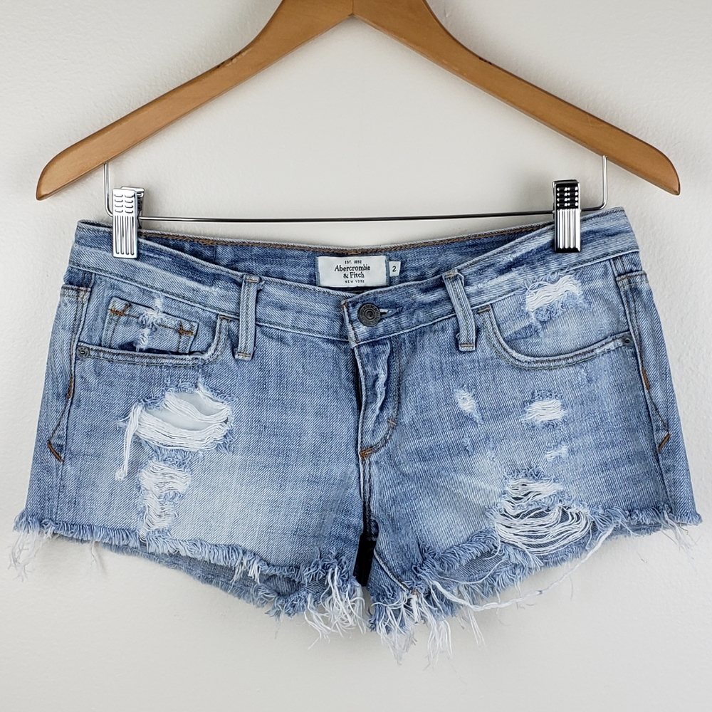 Abercrombie & Fitch Light Denim Shorts